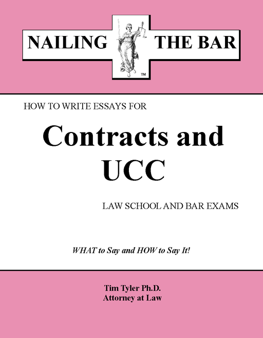 This volume gives PRACTICAL step-by-step instruction on how to prepare for and write essay answers for CONTRACTS and UCC (Articles 1 &amp; 2, a.k.a. SALES) exams.