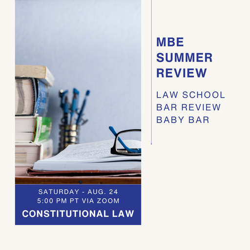 Delve into the complexities of Constitutional Law with Fleming's Fundamentals of Law MBE Workshop, an indispensable resource for mastering the subject. The intensive three-hour session delivers a detailed grasp of legal doctrines, increasing confidence and proficiency in tackling multiple-choice questions. Ideal for bar exam aspirants and seasoned law students seeking an in-depth understanding of MBE tactics in Constitutional Law,