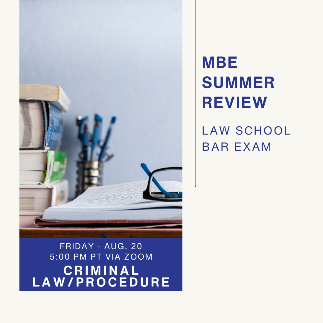 MBE Review - Criminal Law & Procedure