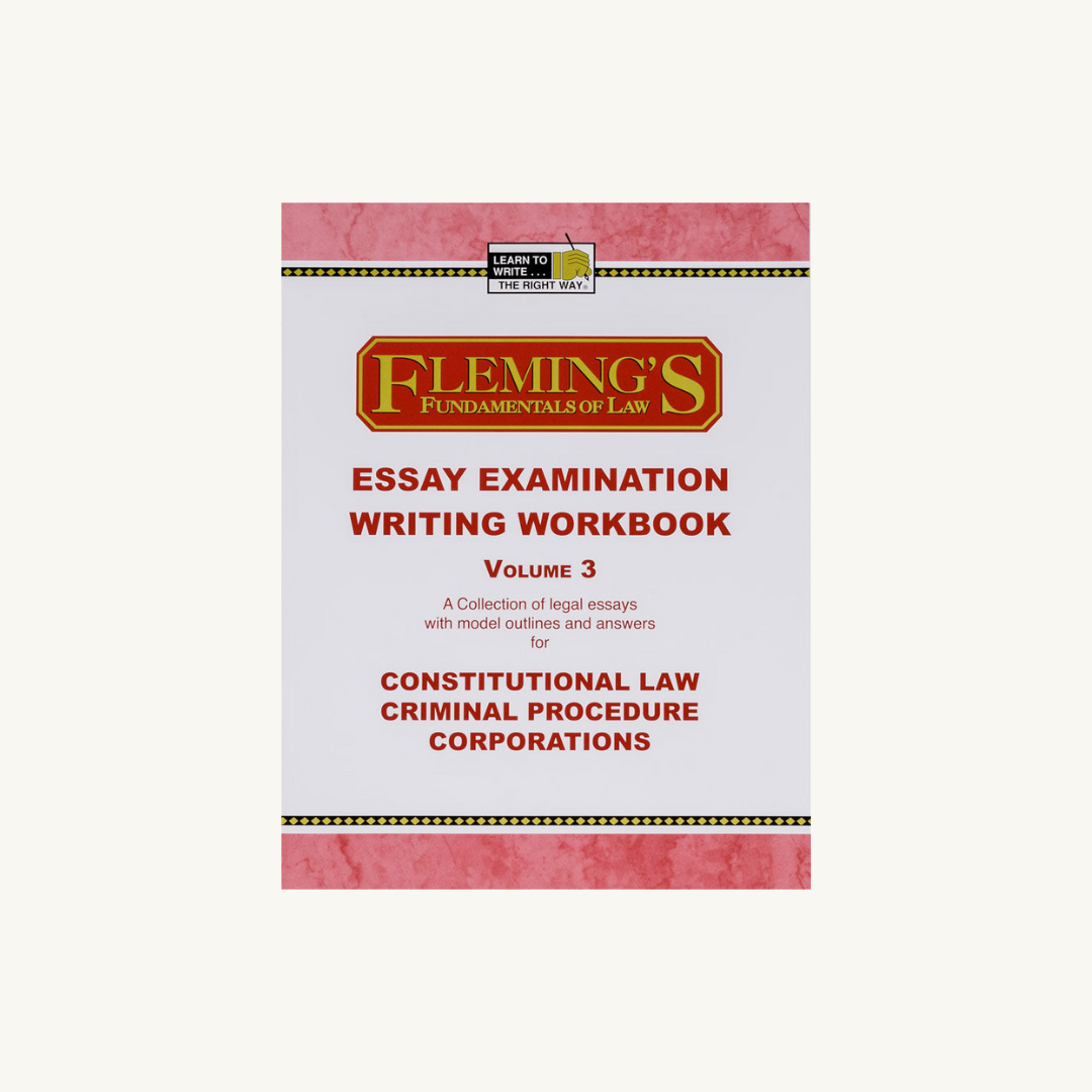 Essay Exam Writing Workbook, Vol. 3