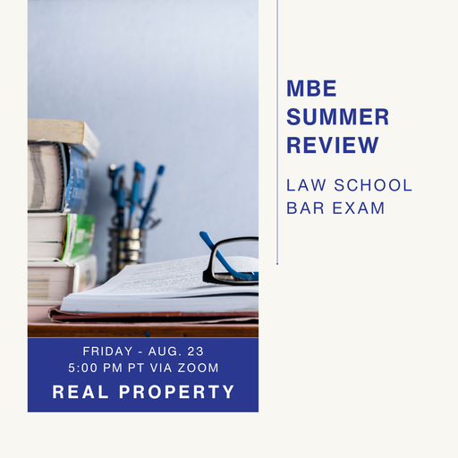 Delve into the complexities of Real Property with Fleming's Fundamentals of Law MBE Workshop, an indispensable resource for mastering the subject. The intensive three-hour session delivers a detailed grasp of legal doctrines, increasing confidence and proficiency in tackling multiple-choice questions. Ideal for bar exam aspirants and seasoned law students seeking an in-depth understanding of MBE tactics in Real Property